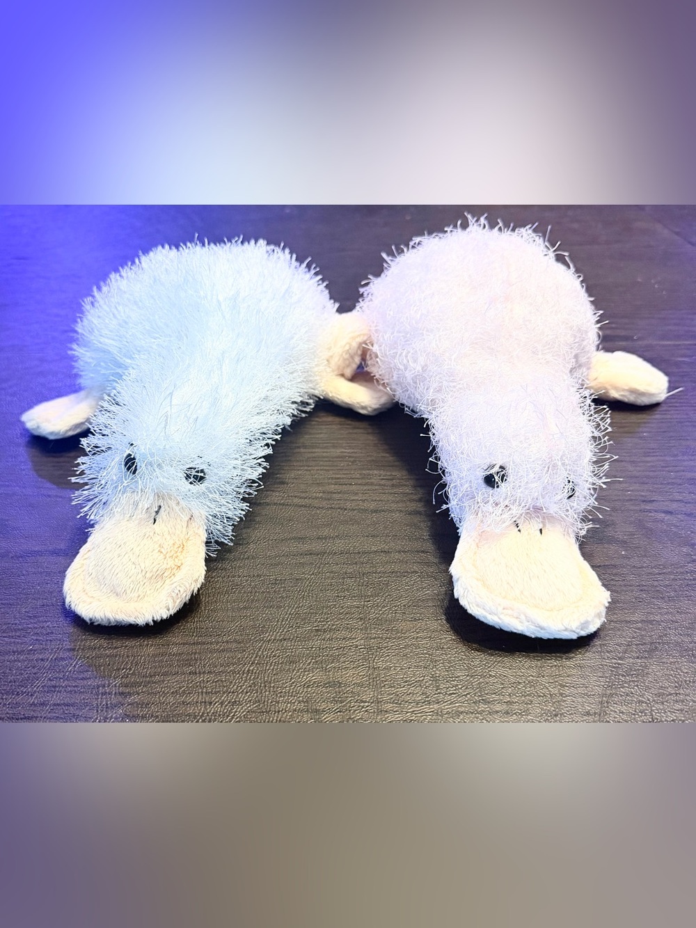 Ganz Webkins Pink & White Platypus Eyelash 12" Plush Stuffed Animal Toy Retired
